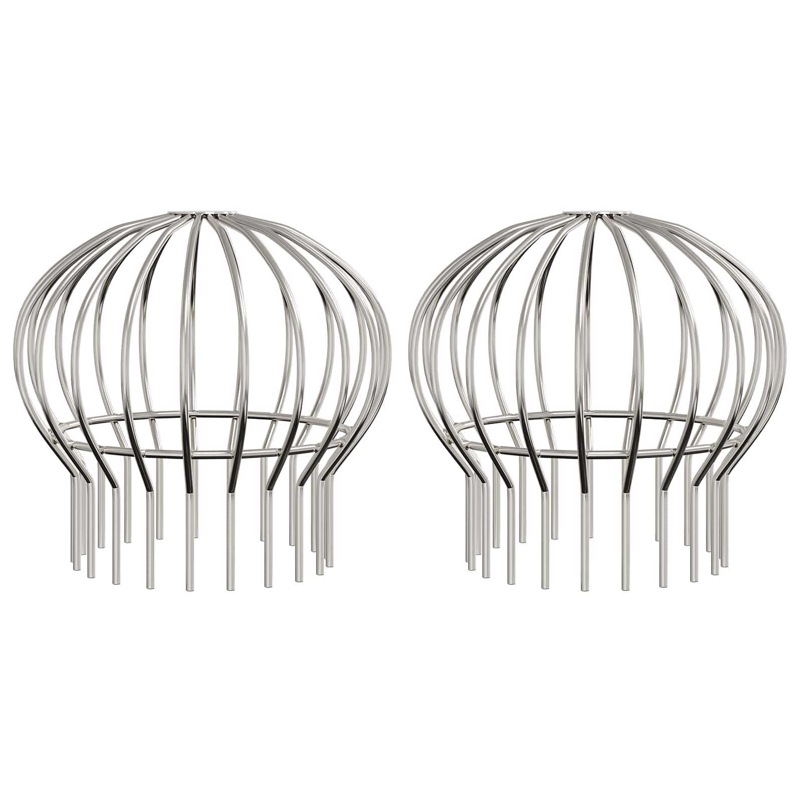 Dachrinnenblattschutz 2 pcs Silber 50 mm Edelstahl