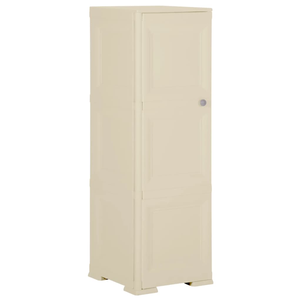 Kunststoffschrank 79x43x125 cm Holzdesign Vanilleeis