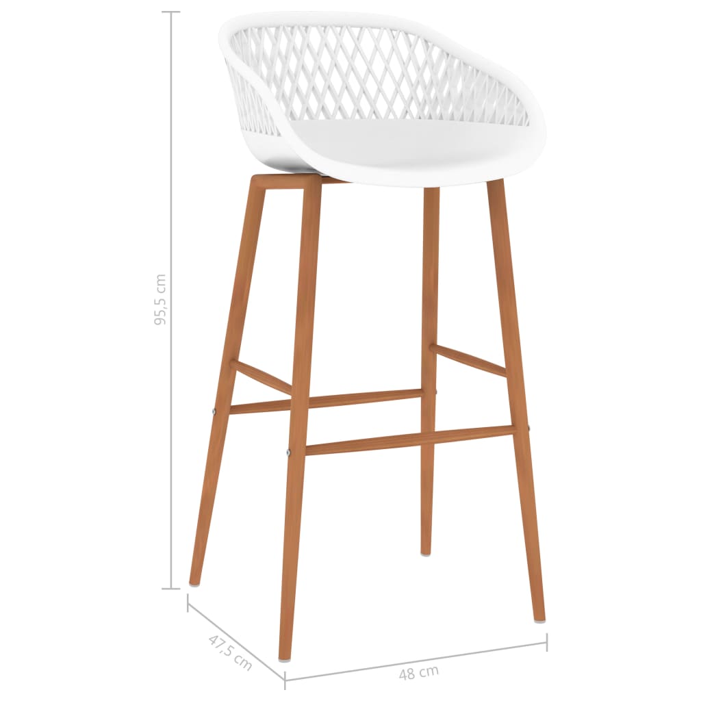 7-tlg. Bar-Set Weiß und Schwarz