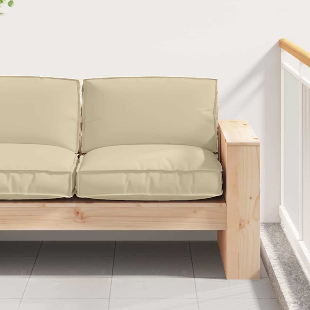 Kissen Anthrazit 80 x 80 x 12 cm Oxford-Stoff