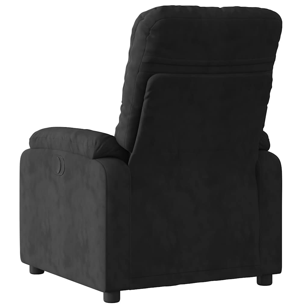Massagesessel mit Liegefunktion, braun, Mikrofaserstoff