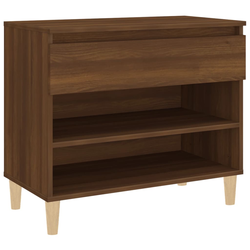 Schuhregal Weiß 70x36x60 cm Holzwerkstoff
