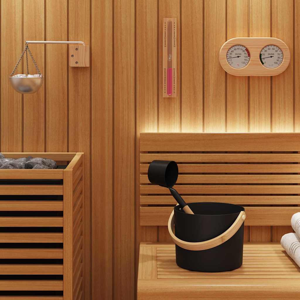 Sauna Zubehör Set 2 pcs Schwarz