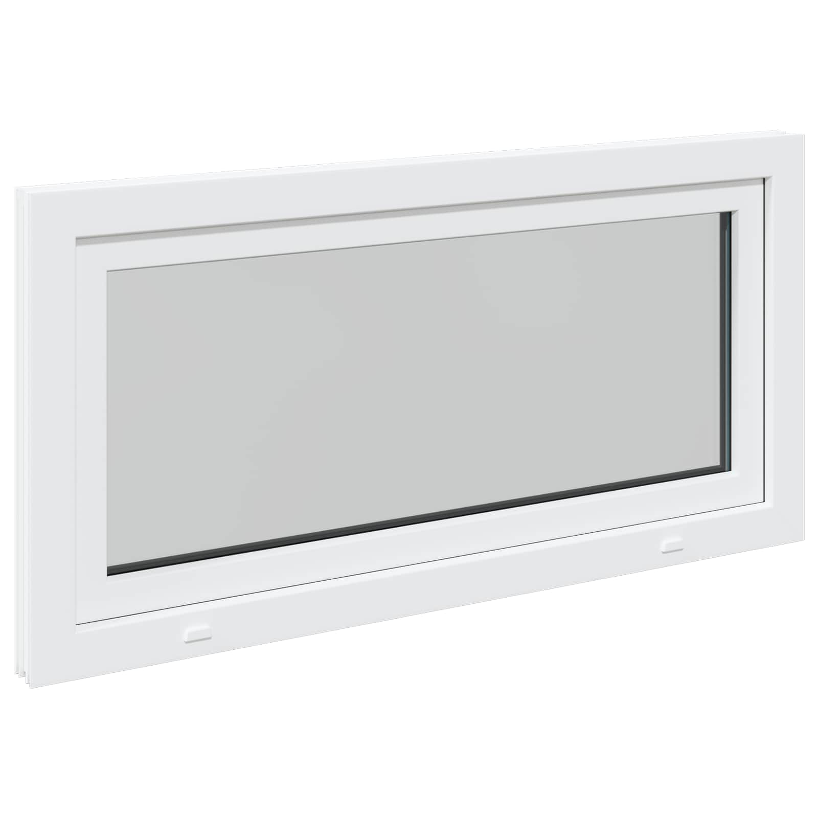 Kellerfenster RISOR 50 x 50 cm PVC und Glas Weiß