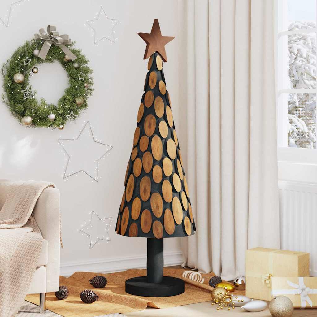 Weihnachtsbaum mit Ständer Braun 61 cm Massivholz Teak