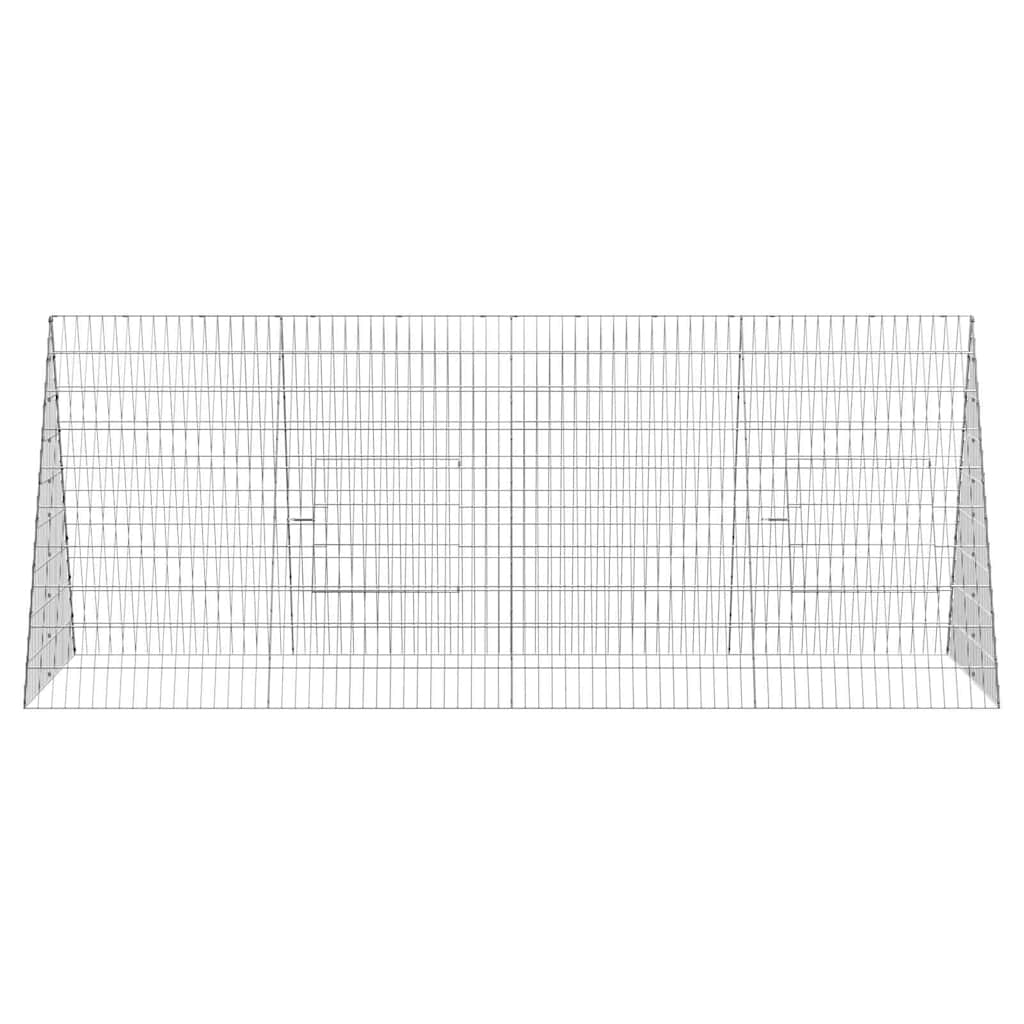 Hühnerkäfig Silber 110 x 55 x 55 cm Verzinkter Stahl