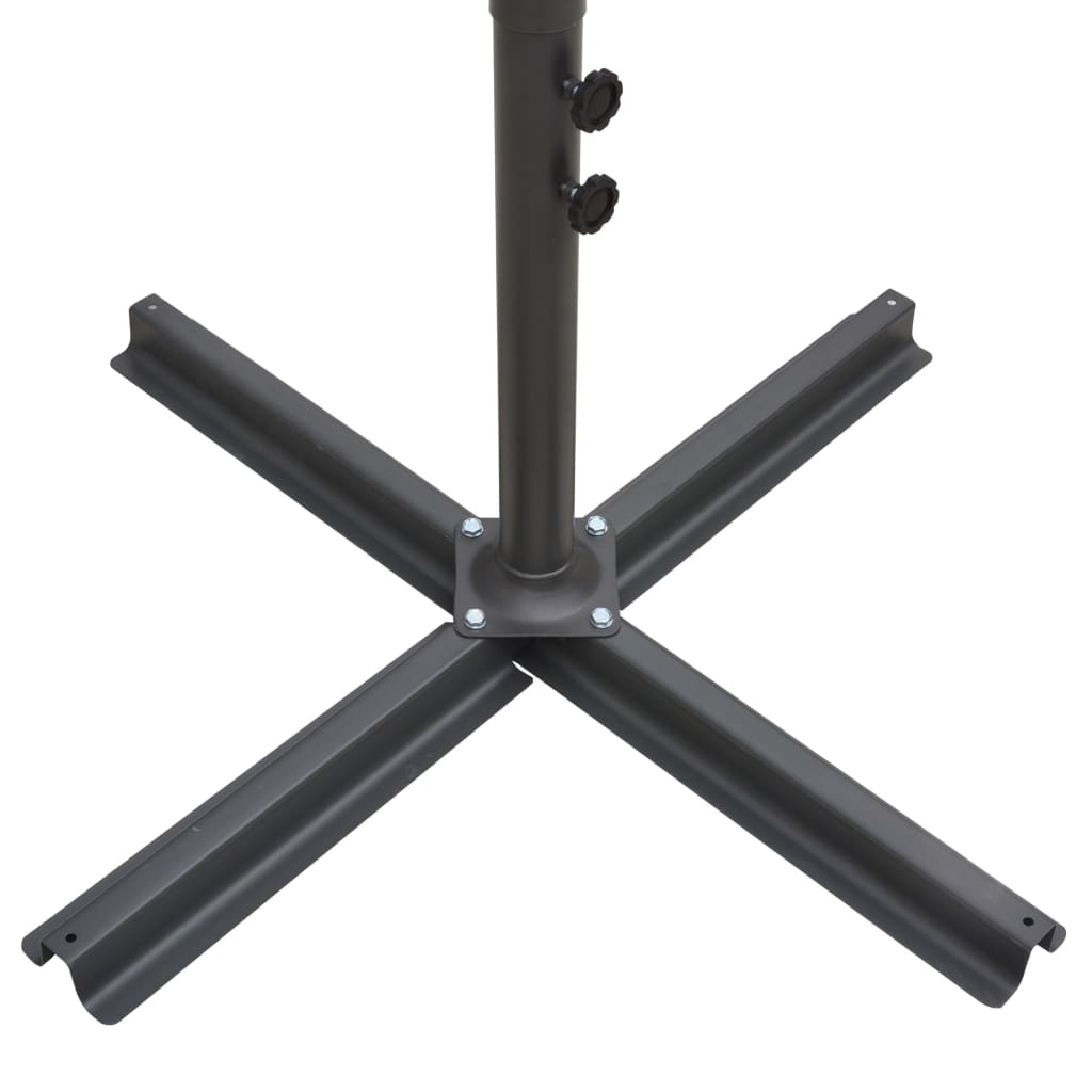 Doppel-Sonnenschirm mit Stahl-Mast 250x250 cm Anthrazit