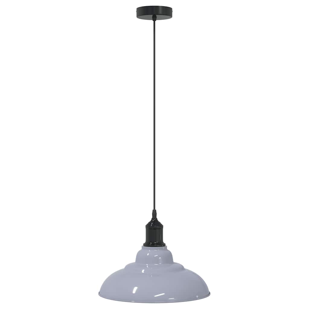 Pendelleuchte Höhenverstellbar E27 Schwarz Glänzend Ø 31 cm
