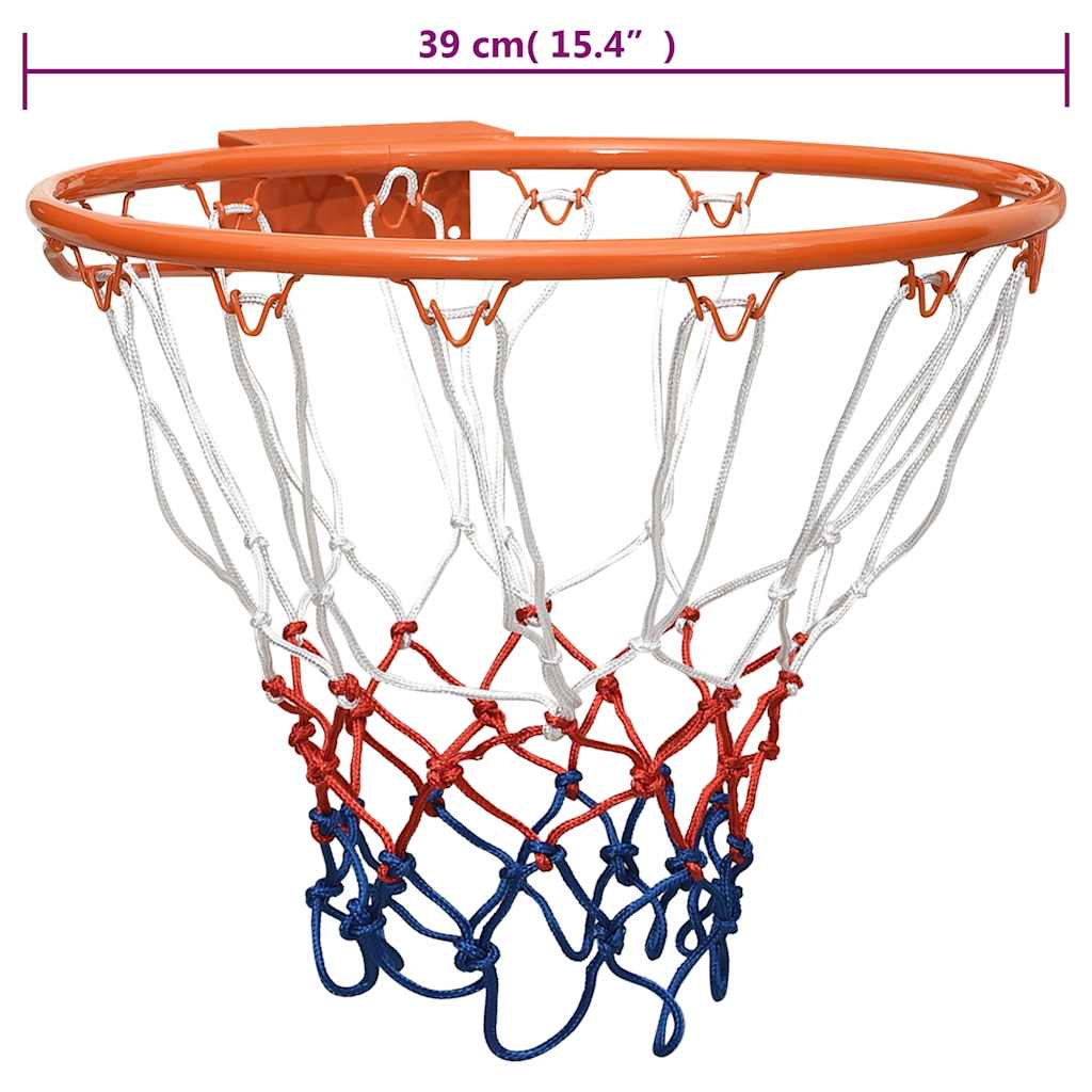 Basketballkorb mit Netz Orange 45 cm
