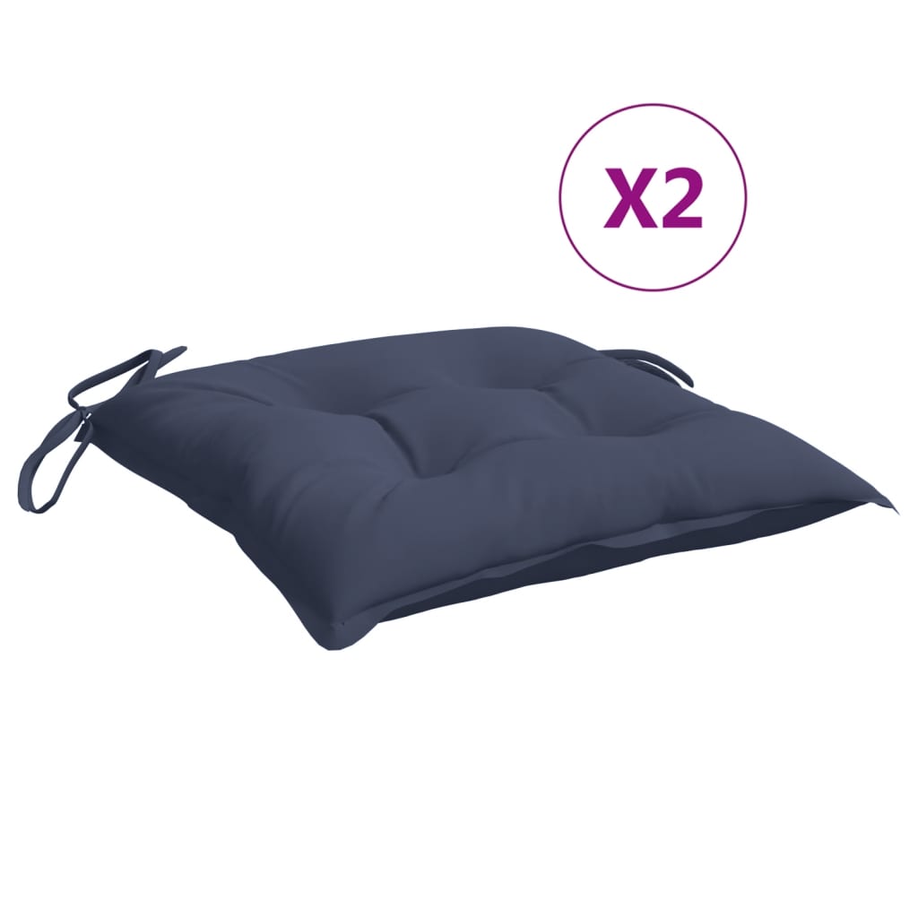 Stuhlkissen 4 Stk. Hellblau 40x40x7 cm Oxford-Gewebe