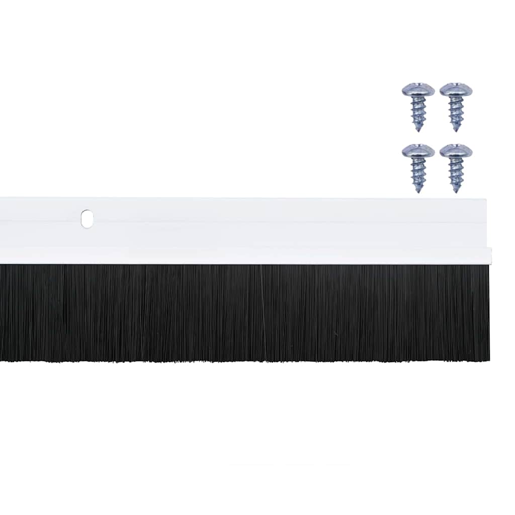 Aufsteck Türbürstendichtungen 2 pcs Braun 100 cm