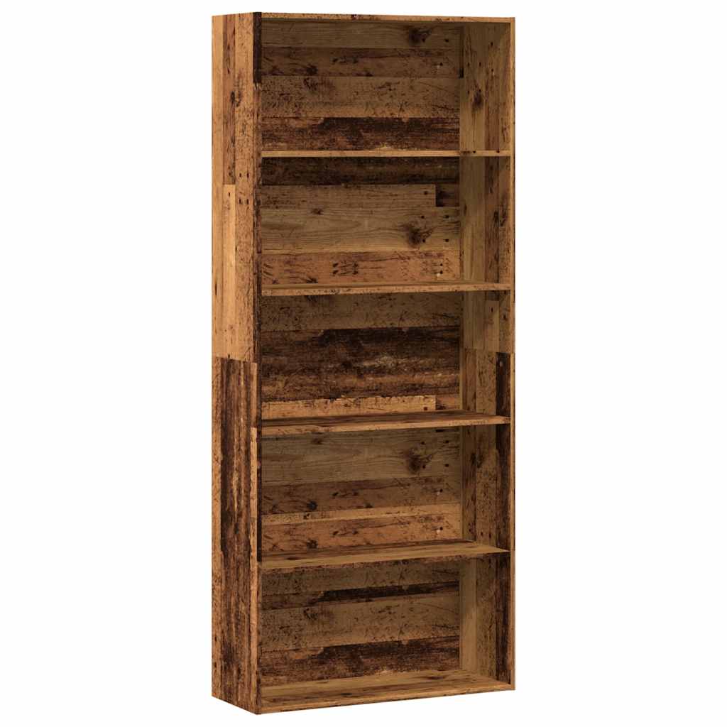 Bücherregal Weiß 80x30x189 cm Holzwerkstoff
