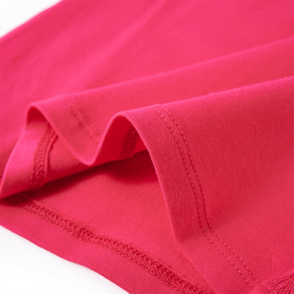 Kinder-Langarmshirt Knallrosa 128