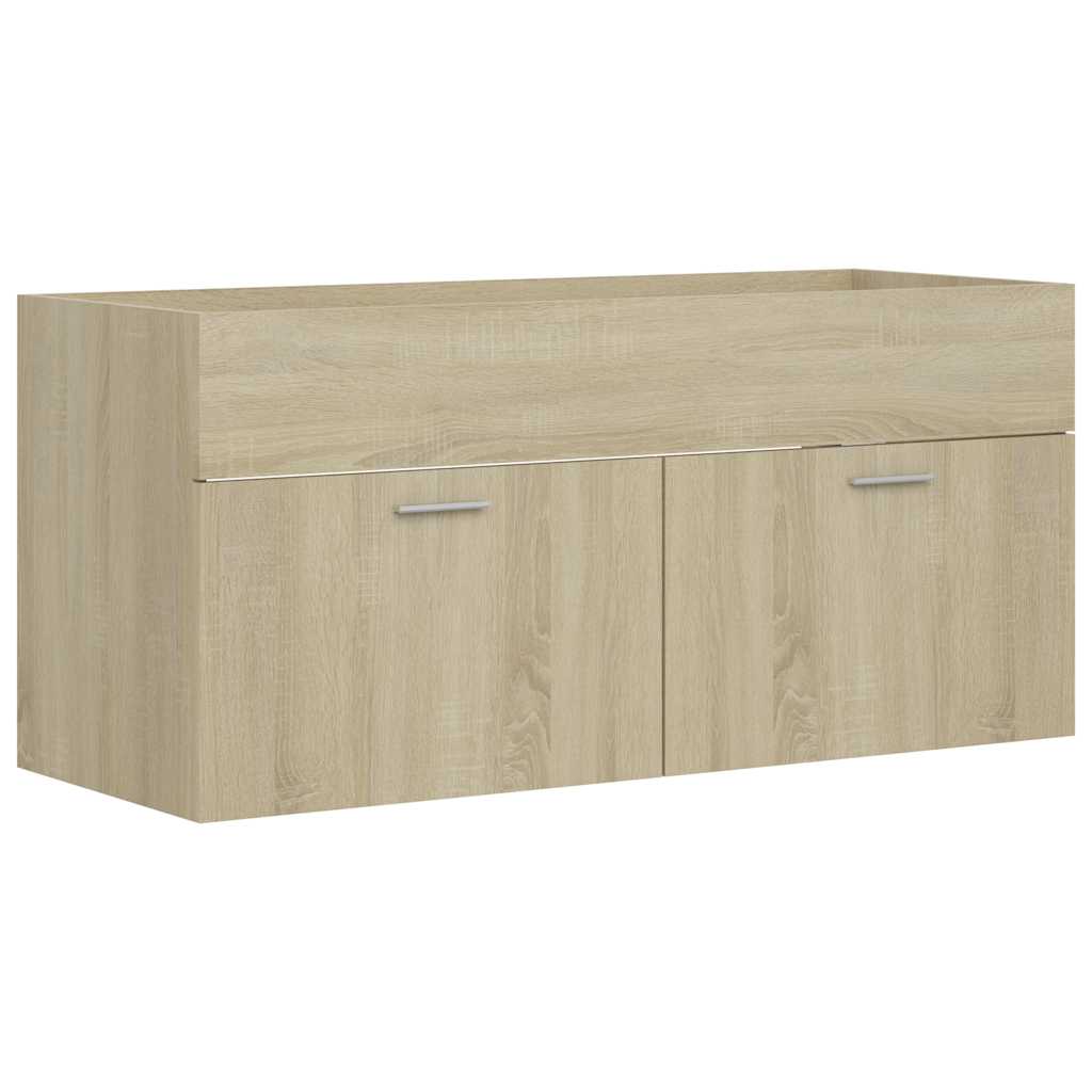2-tlg. Badmöbel-Set Weiß Holzwerkstoff