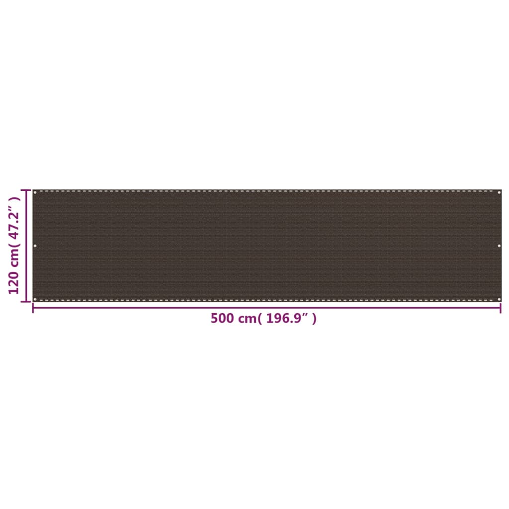 Balkon-Sichtschutz Anthrazit 75x300 cm HDPE