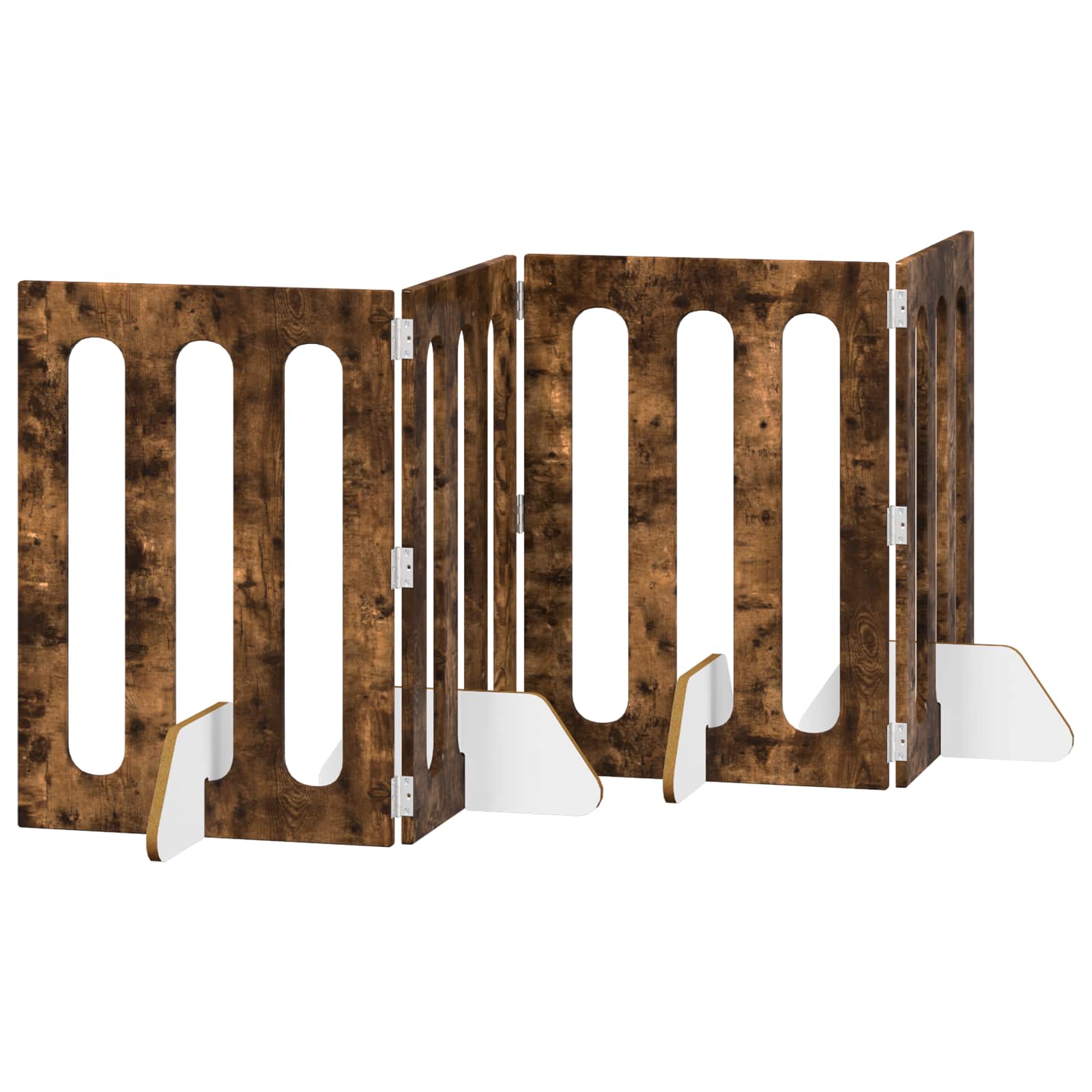 Faltbarer Haustierzaun 2 pcs Weiß 100,5 x 38 x 70 cm