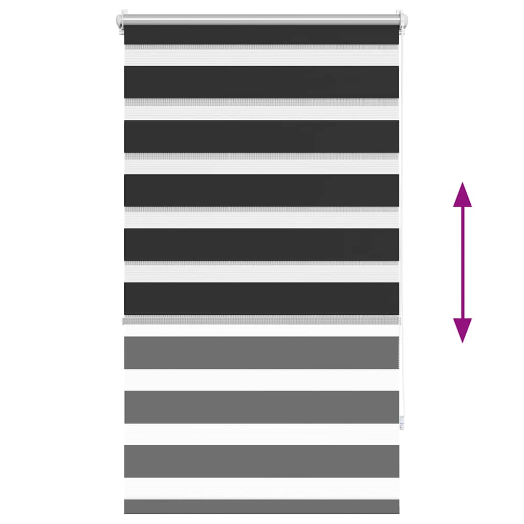 Zebra-Rollo 40,9 x 100 cm, Stoffbreite 36,7 cm, Weiß