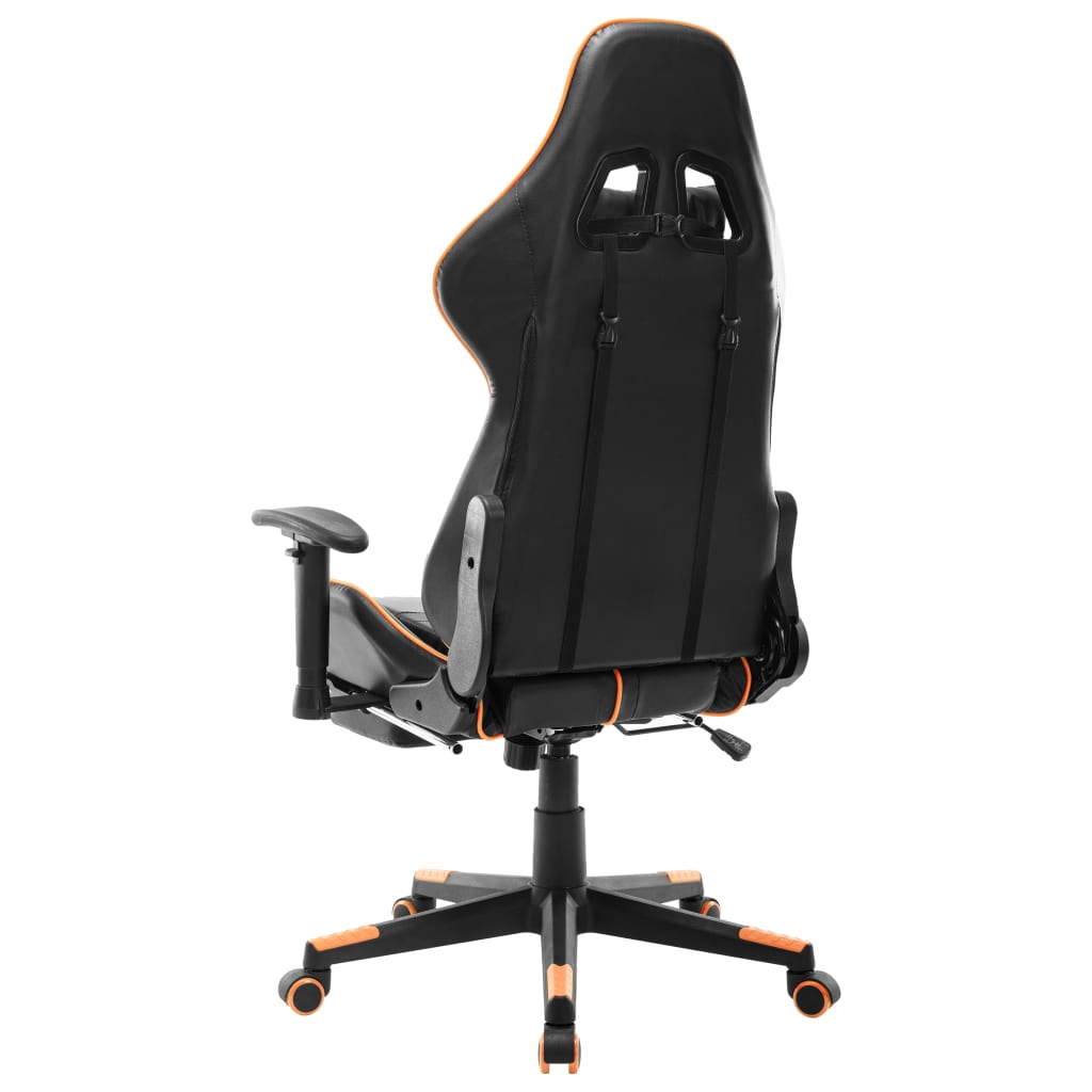 Gaming-Stuhl Schwarz und Blau Kunstleder