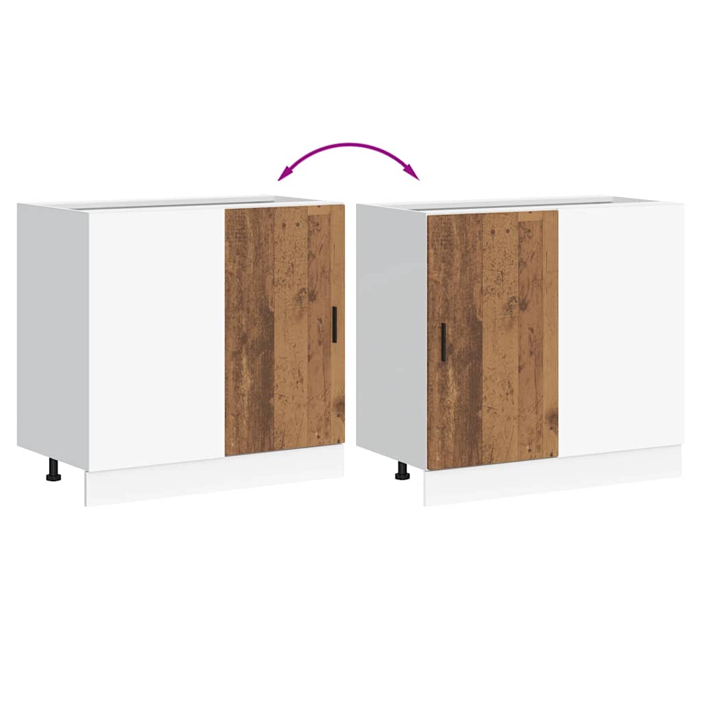 Unterschrank Lyon Weiß 60x46x81,5 cm Holzwerkstoff