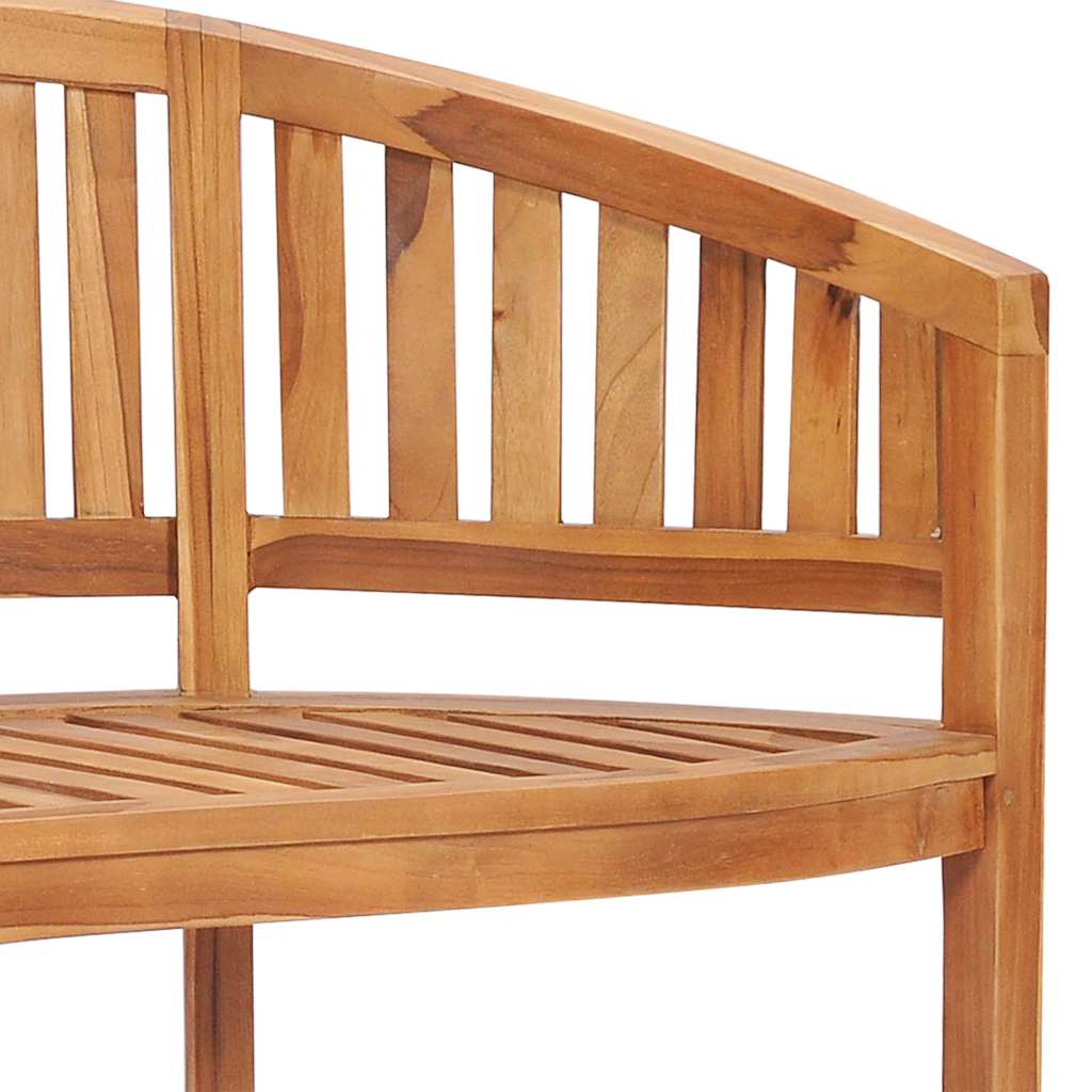 Bananenbank 180 cm Massivholz Teak