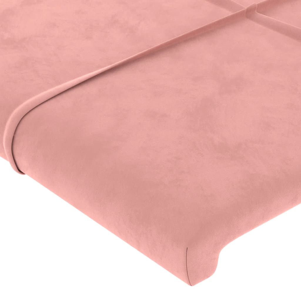 Kopfteil mit Ohren Dunkelblau 93x23x78/88 cm Samt