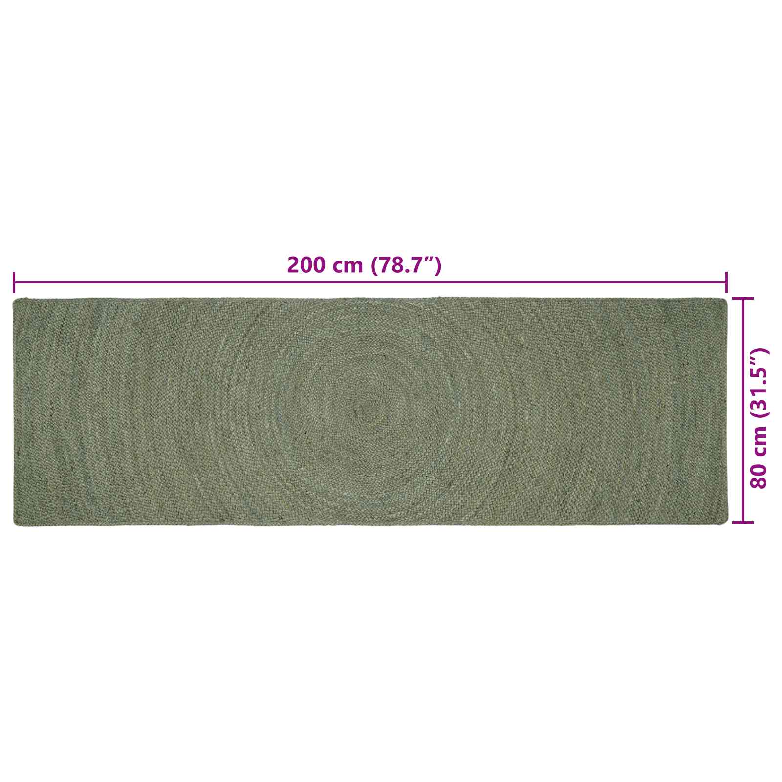 Bereichsteppiche Natur 60 x 110 cm Jute