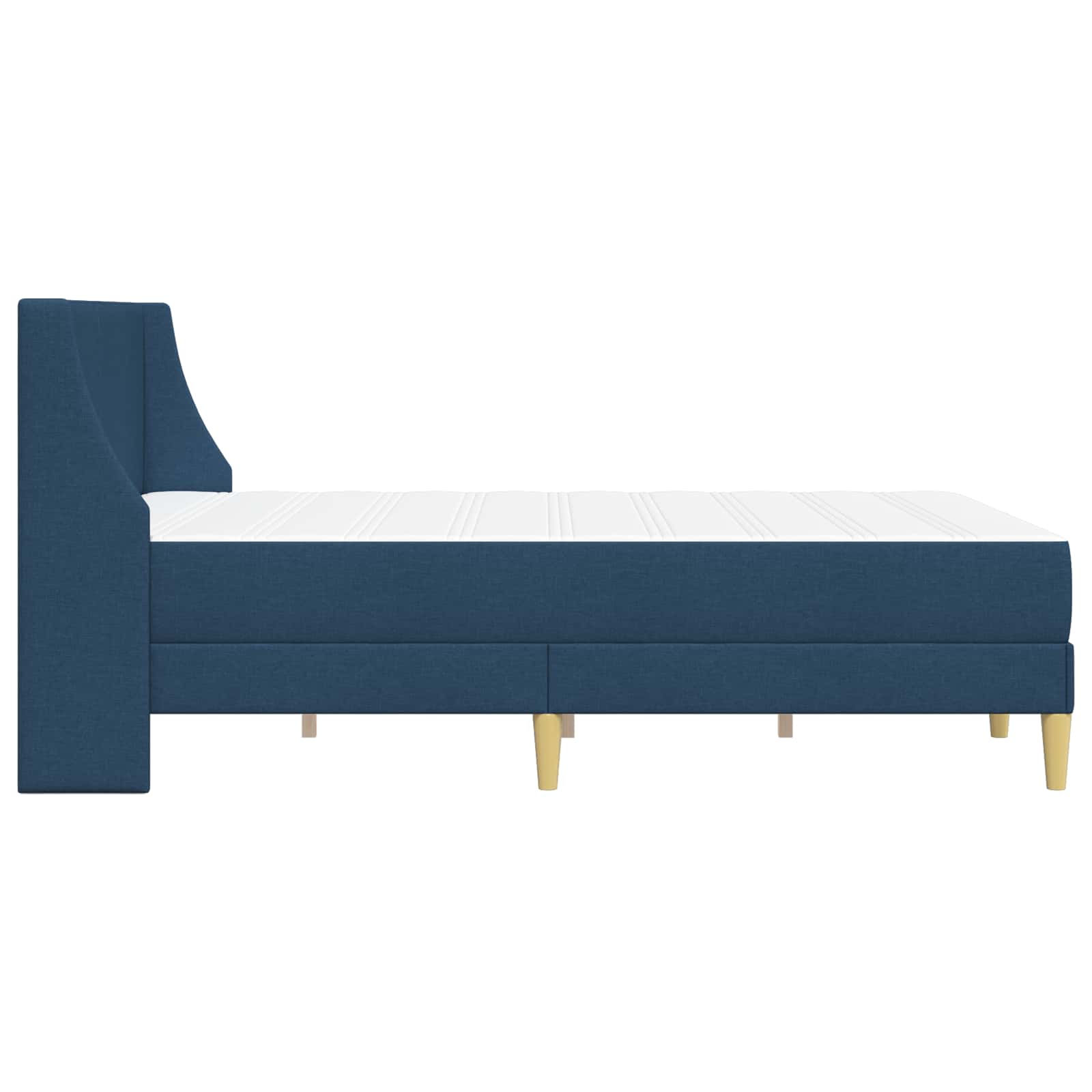 Bettgestell mit Matratze Hellgrau 80x 200 cm Polyester