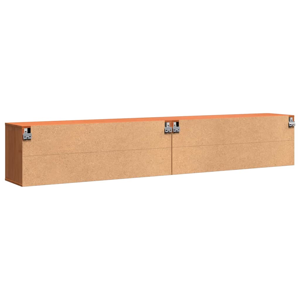 Wandschrank 100x30x35 cm Massivholz Kiefer