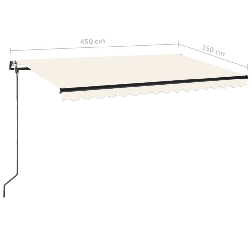 Markise Automatisch Einziehbar 350x250 cm Creme