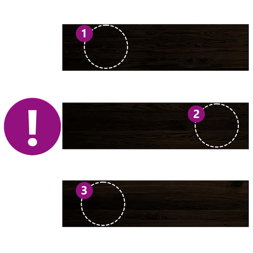 Treppenstufen 4 Stk. Unbehandelt 70x25x2 cm Massivholz Eiche