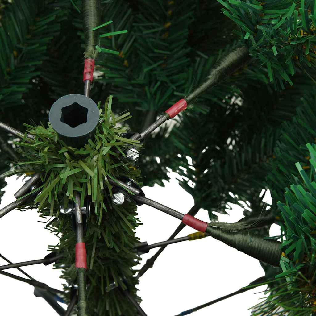 Künstlicher klappbarer Weihnachtsbaum Grün 120 cm PVC, Stahl