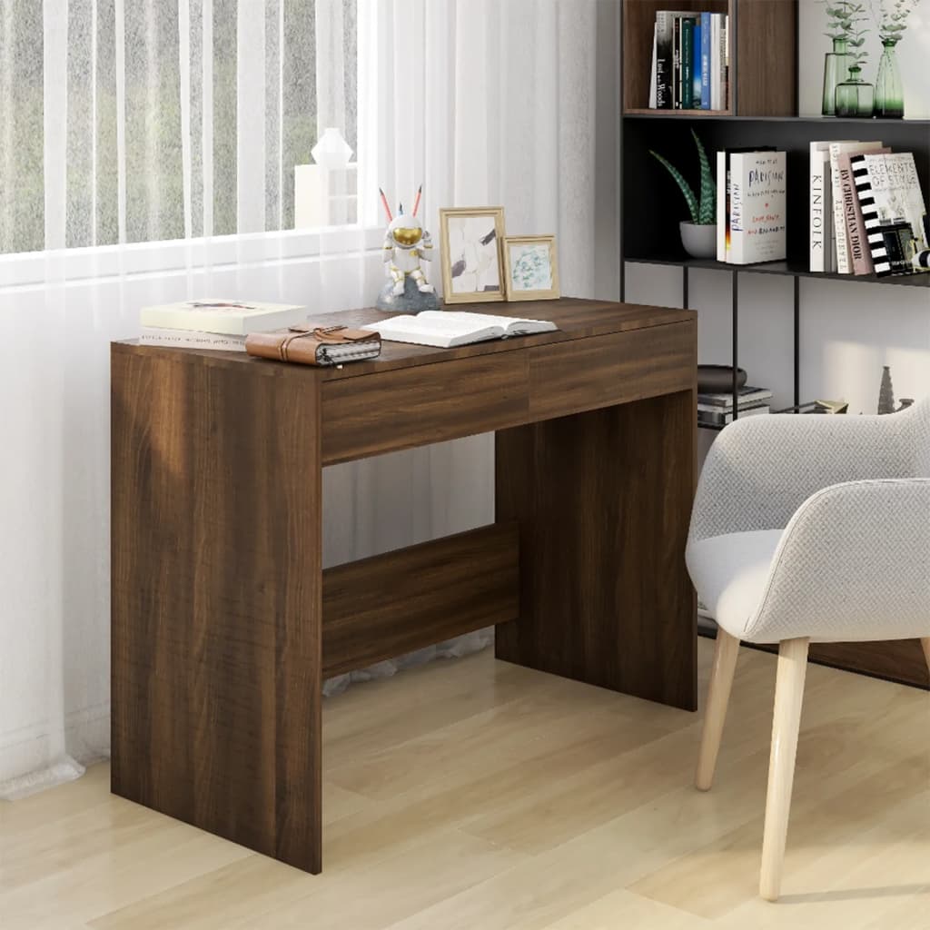 Schreibtisch Weiß 101x50x76,5 cm Holzwerkstoff