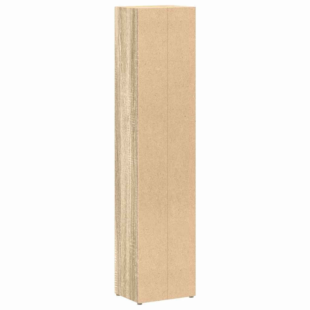 CD-Regale 2 Stk. Weiß 21x16x93,5 cm Holzwerkstoff