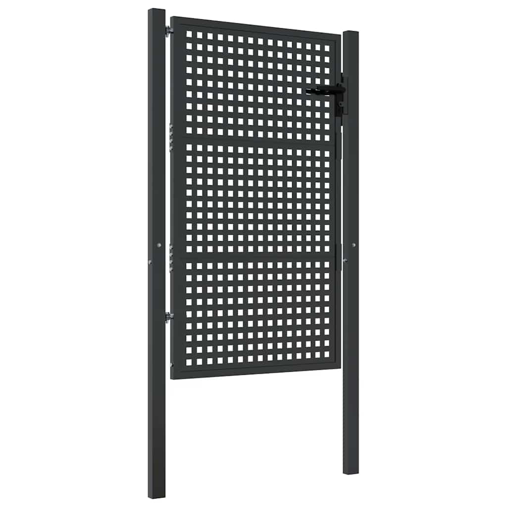 Gartentor Anthrazit 100x75 cm Stahl