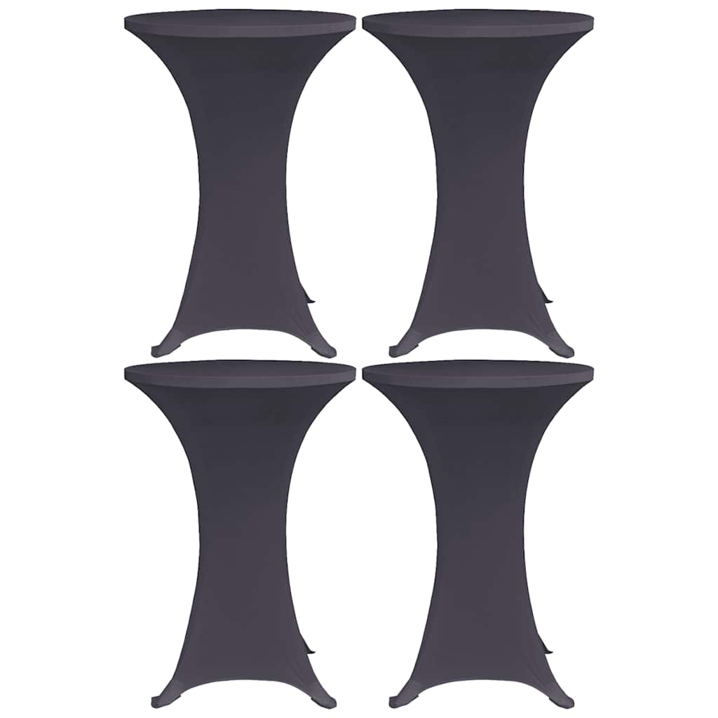 Tischhusse Stretchhusse 2 Stk 70 cm Anthrazit