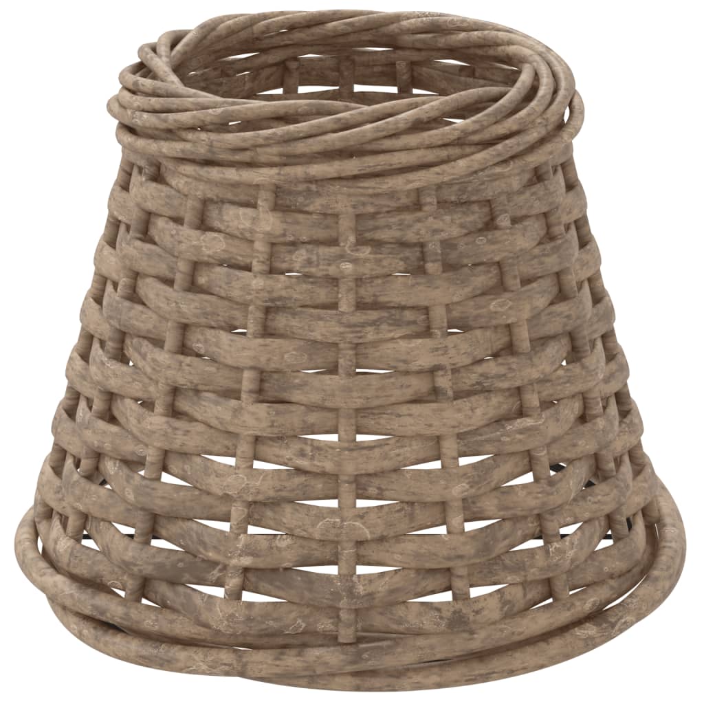 Lampenschirm Weiß Ø15x12 cm Korbweide