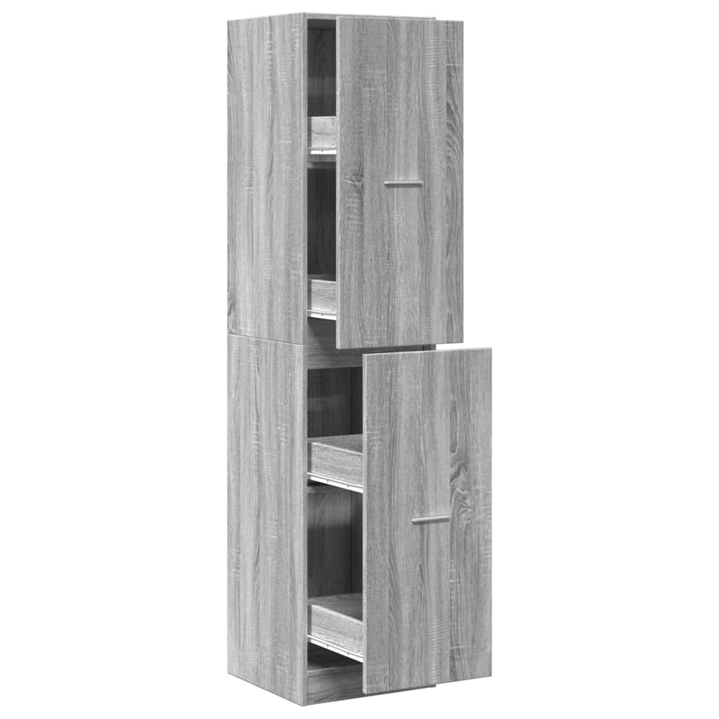 Apothekerschrank Weiß 30 x 41 x 174,5 cm Holzwerkstoff