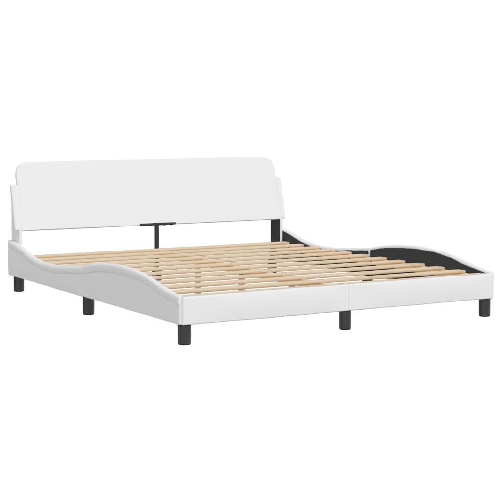 Bett mit Matratze "Hvar" Schwarz 80x200 cm Kunstleder