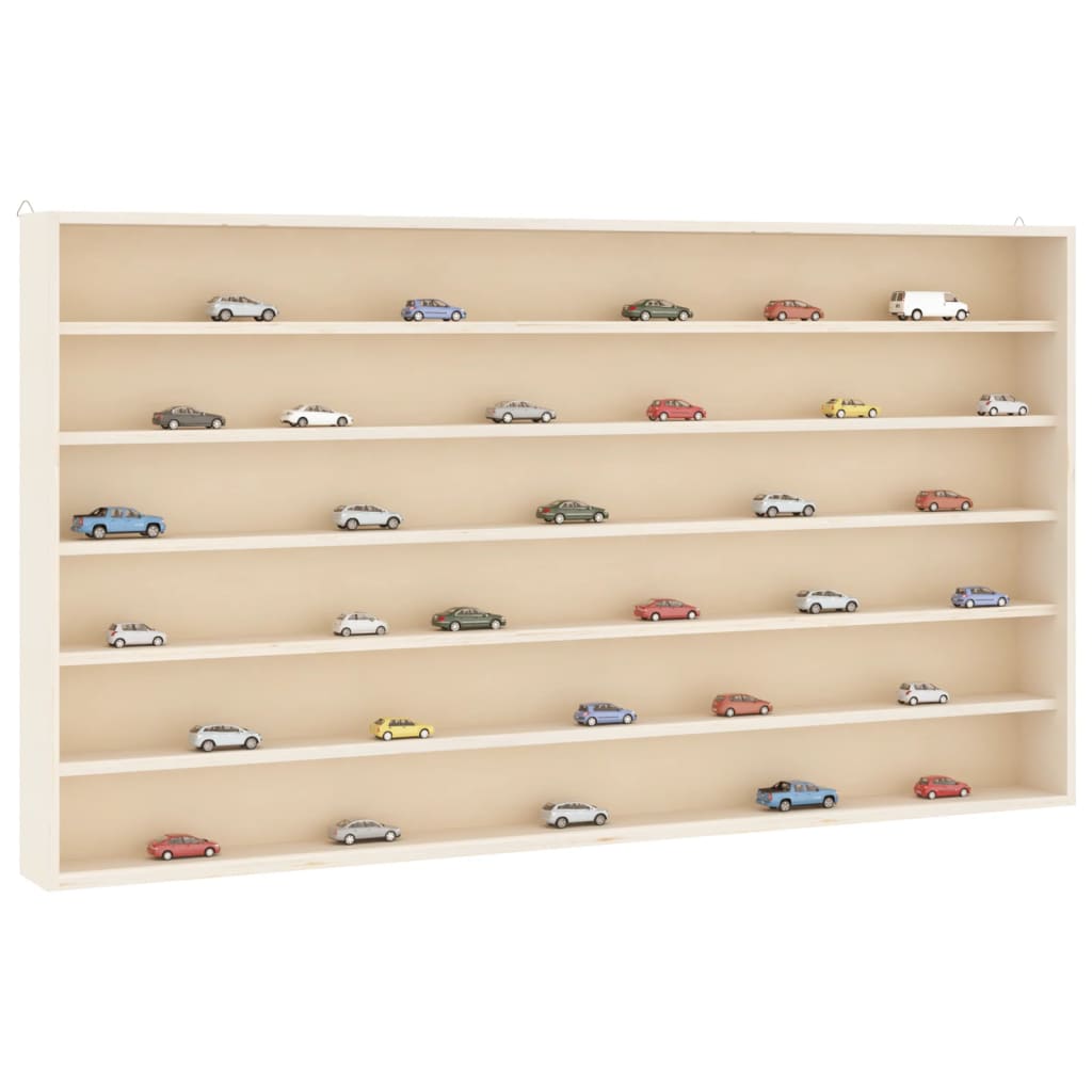 Sammlervitrine aus Holz mit 6 Regalen 40x8,5x55 cm