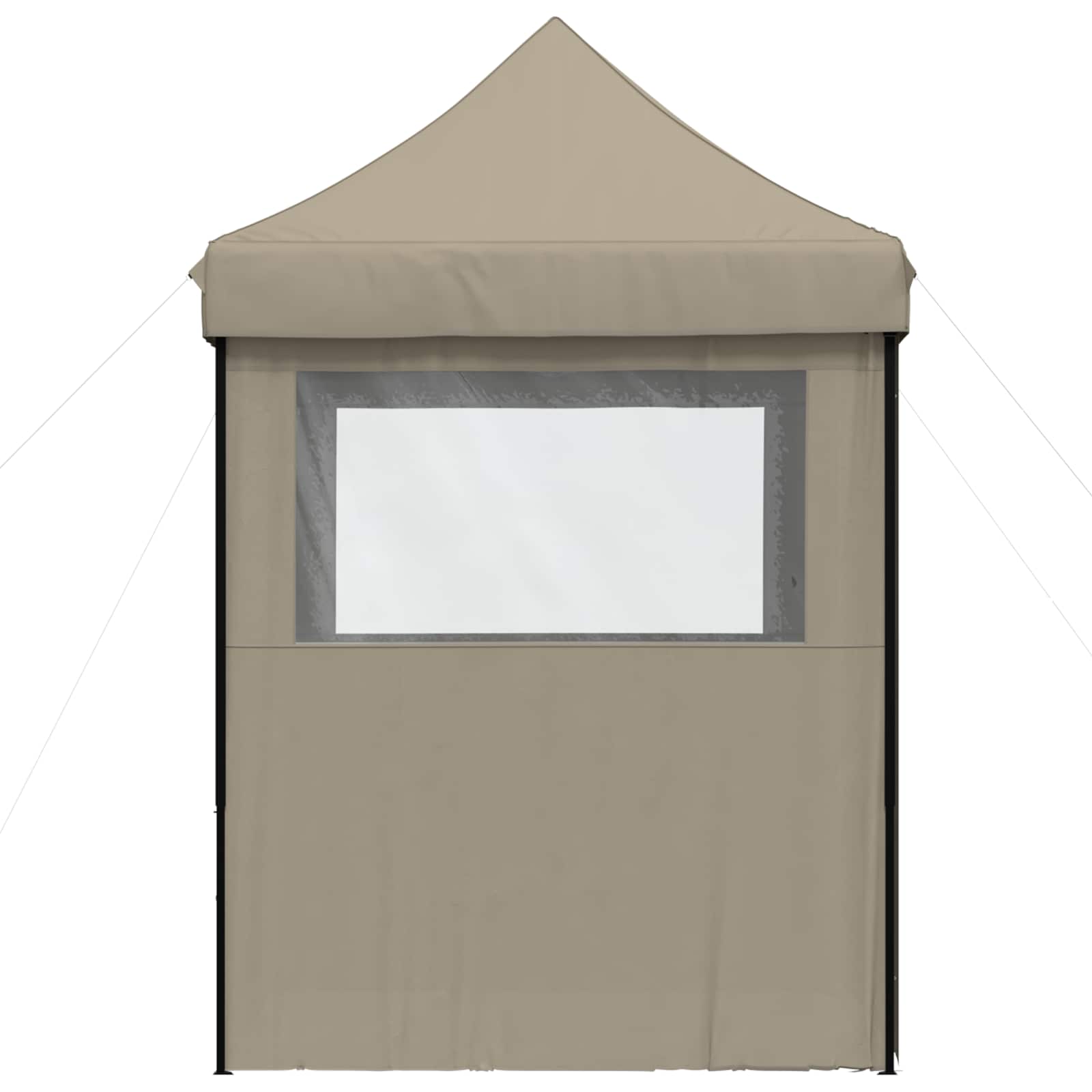 Partyzelt Faltbar Pop-Up Schwarz 200x200x306 cm