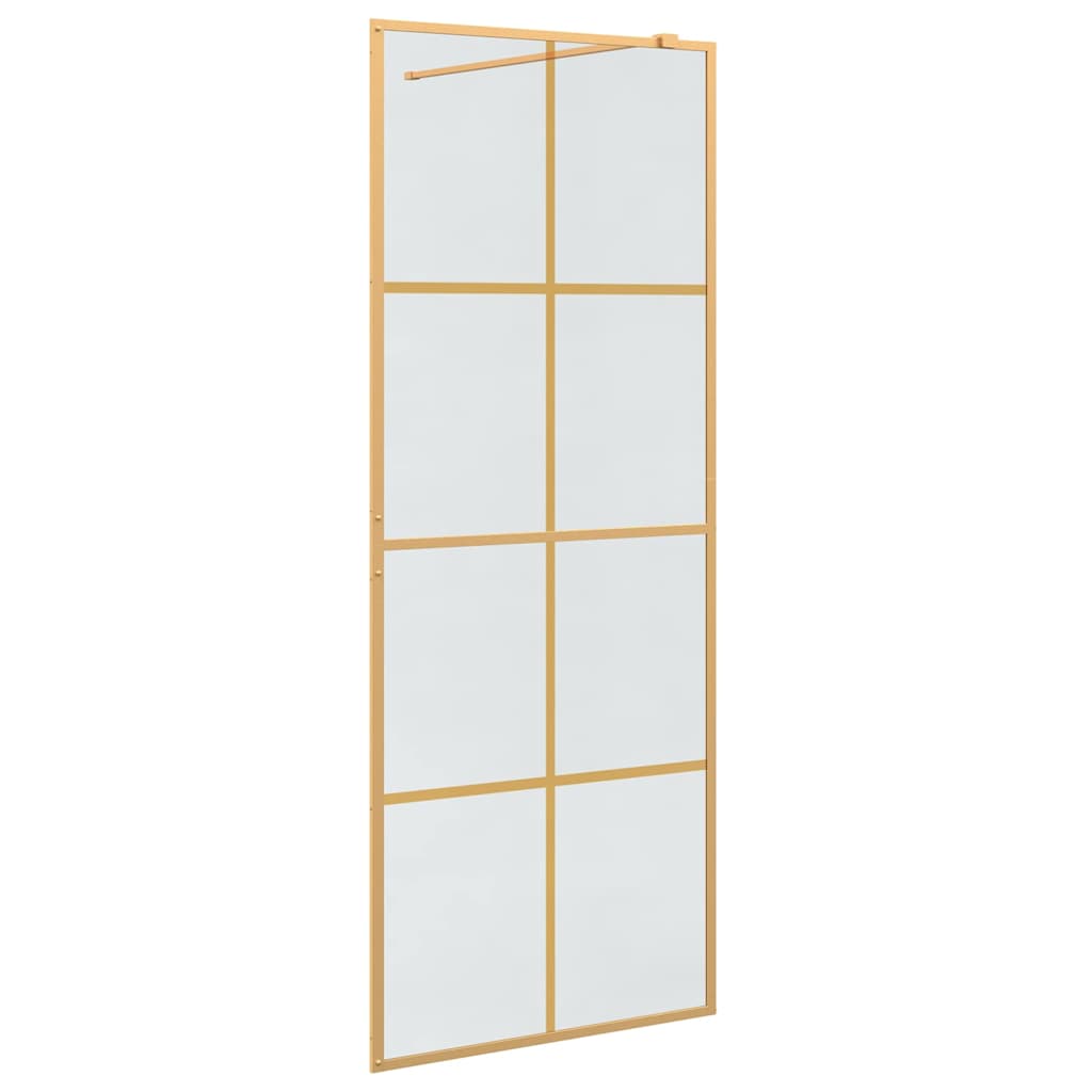 Duschwand für Begehbare Dusche mit Klarem ESG Glas 80x195 cm