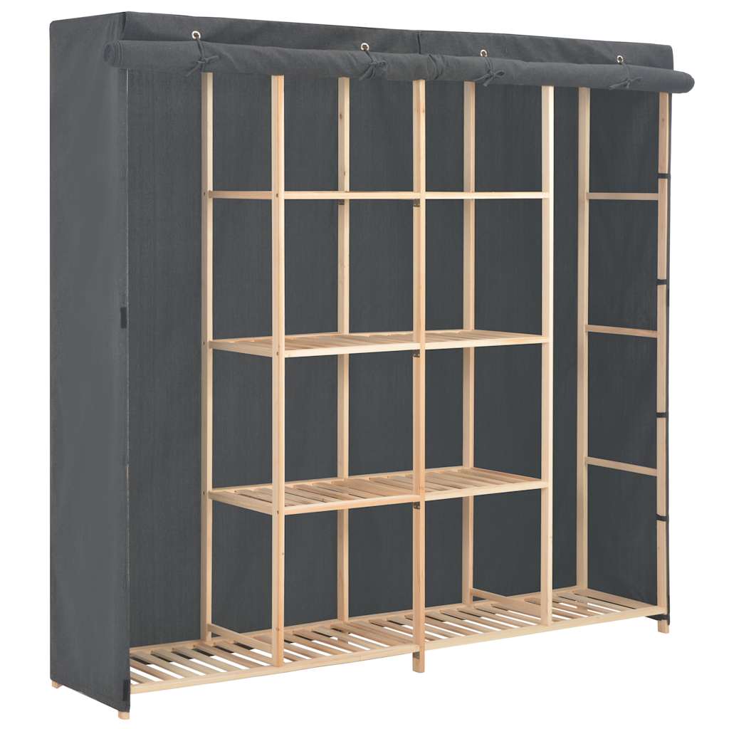 Kleiderschrank Weiß 173 x 40 x 170 cm Stoff