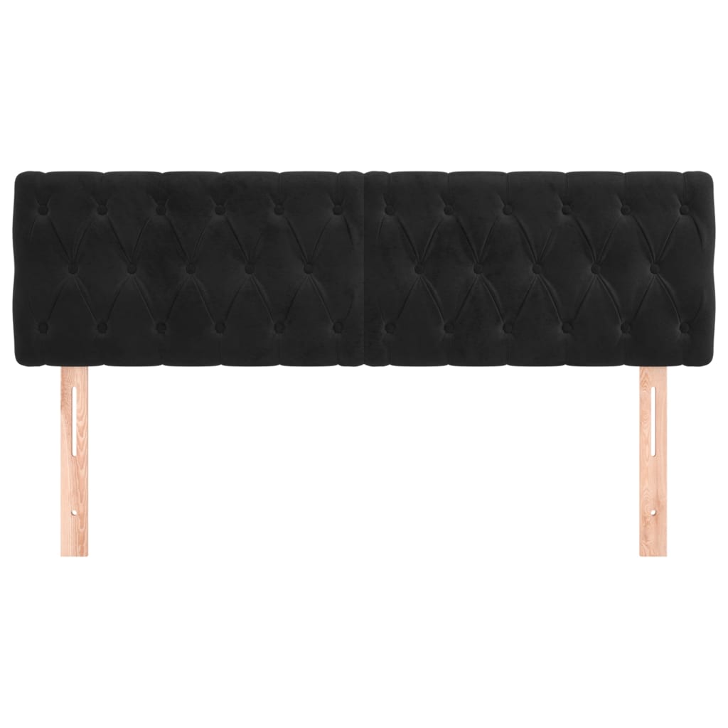 Kopfteil Hellgrau 80x7x118/128 cm Samt