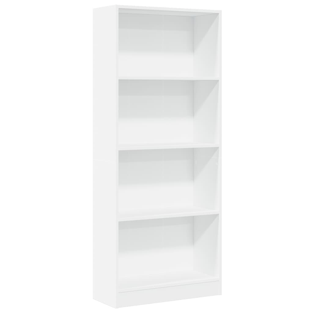 Bücherregal Weiß 40x24x75 cm Holzwerkstoff