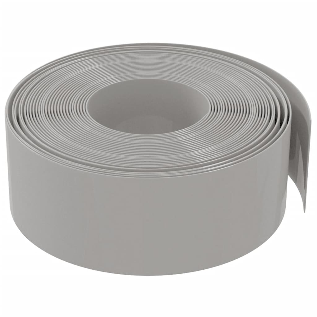 Gartenumrandung 25 m 10 cm PE Grau