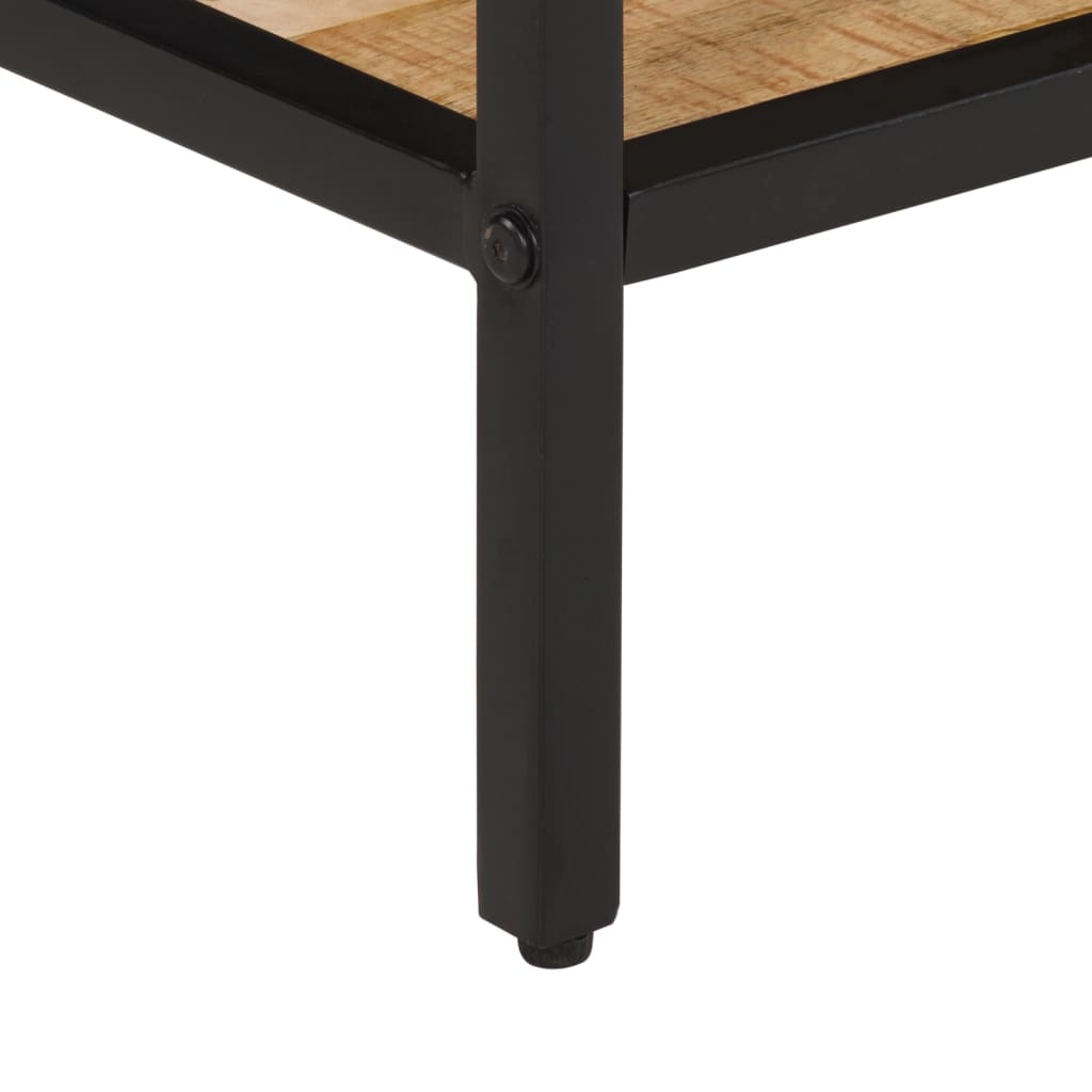 Couchtisch 45x45x35 cm Raues Massivholz Mango