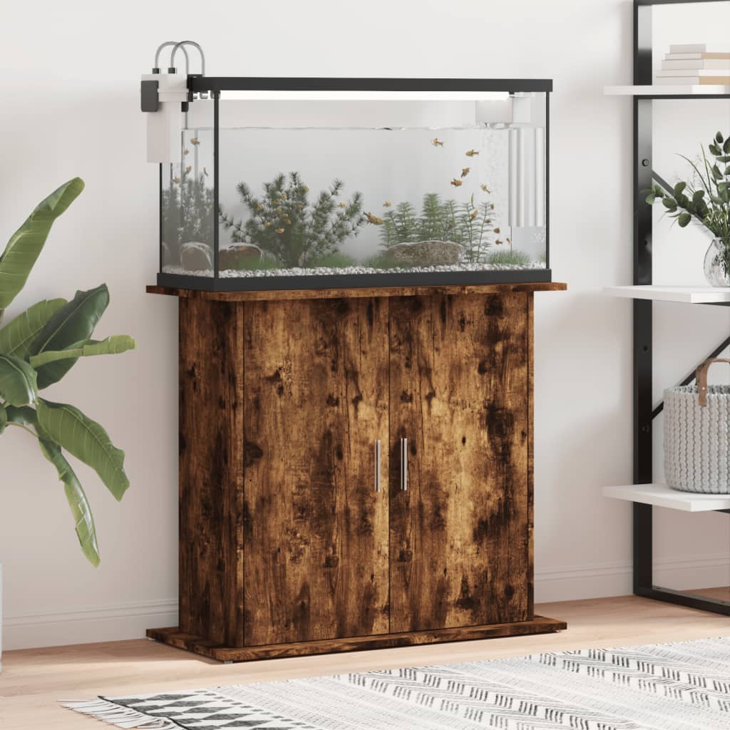 Aquariumständer Weiß 81x36x73 cm Holzwerkstoff