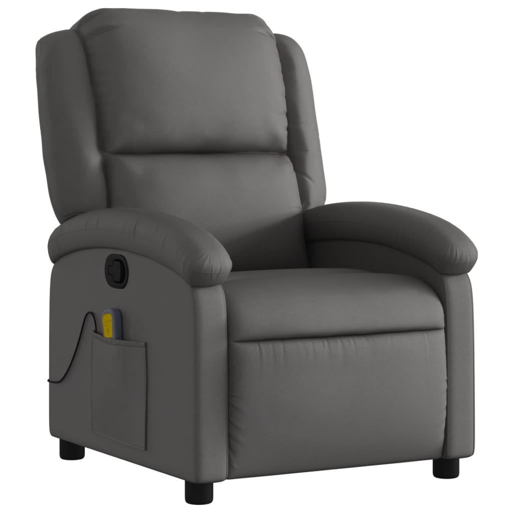 Relaxsessel Echtleder Schwarz