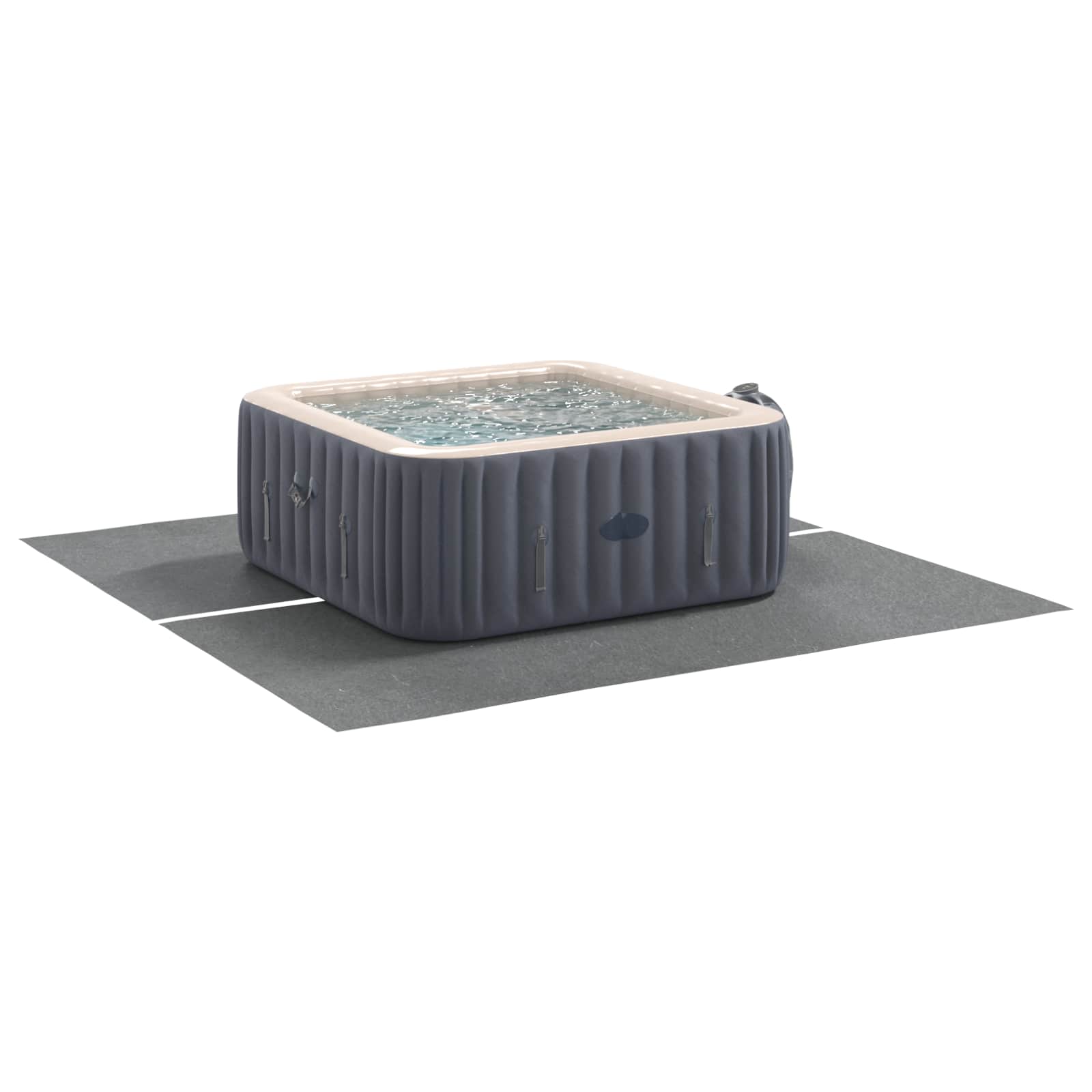 Bodenfolie für Pools 1 274 x 274 x 0,1 cm Quadratisch Hellgrau