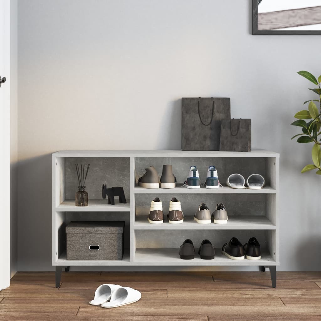 Schuhregal Weiß 102x36x60 cm Holzwerkstoff